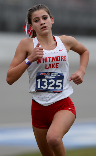 Whitmore Lake’s Kaylie Livingston led her team’s title win with an individual runner-up finish.