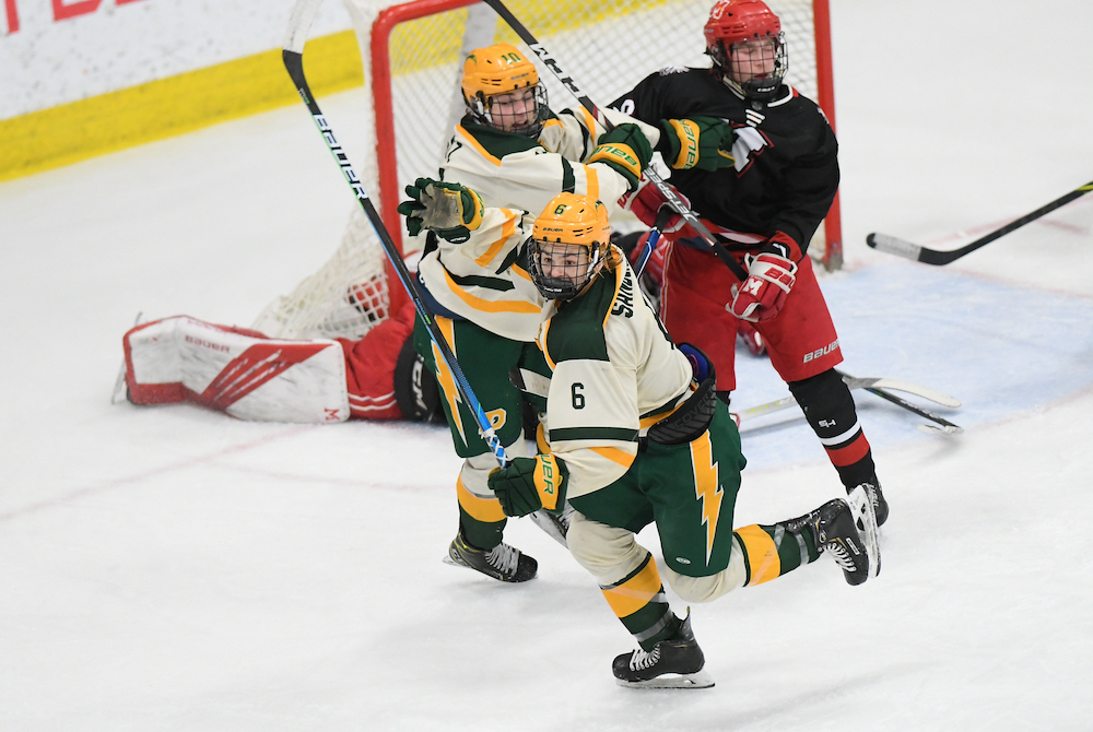 12-year-old may be state's best girls hockey goalie