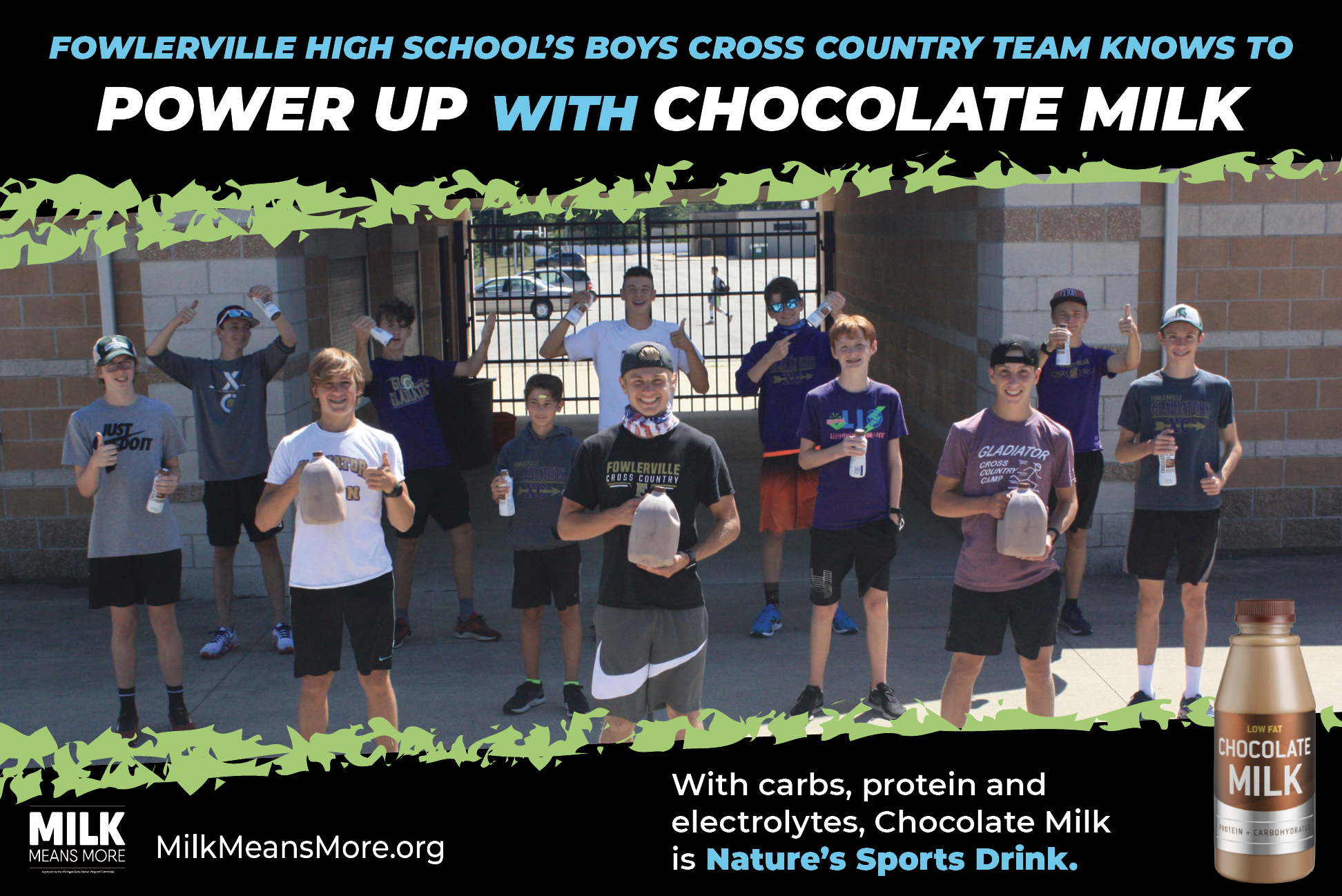 Chocolate Milk Power Up Flyer - Fowlerville Cross Country