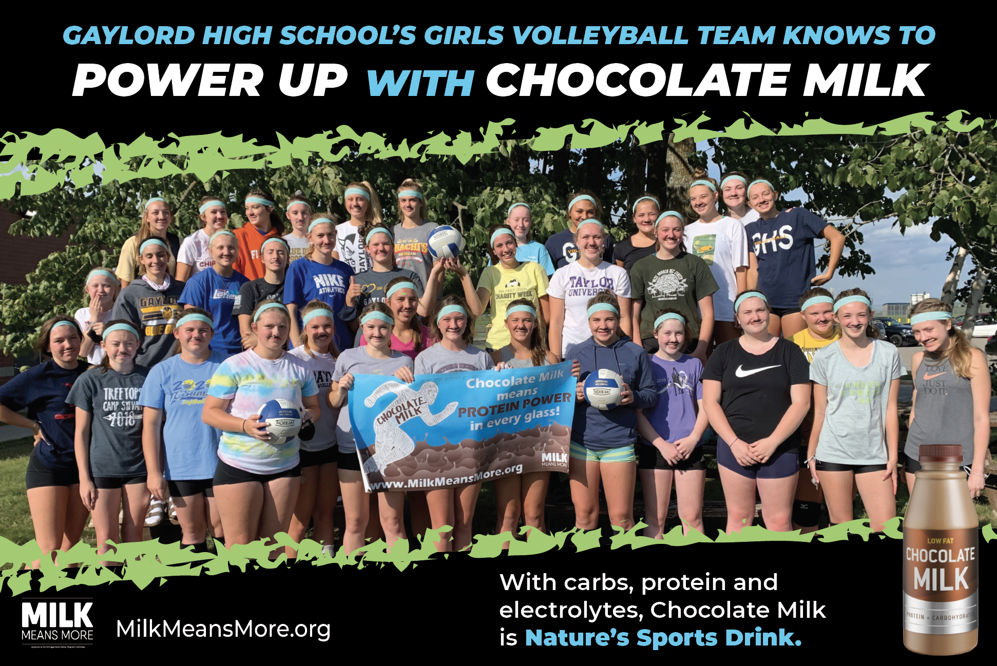 Chocolate Milk Flyer Gaylord Volleyball