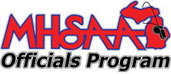 MHSAA officials program logo