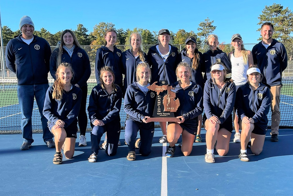 Negaunee girls tennis team