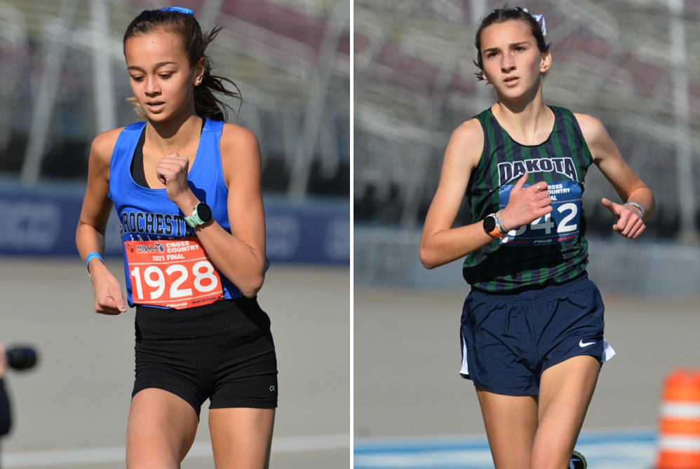 Rochester’s Lucy Cook, left, and Macomb Dakota’s Jayden Harberts finished sixth and seventh, respectively, at last season’s LPD1 Final at Michigan International Speedway.