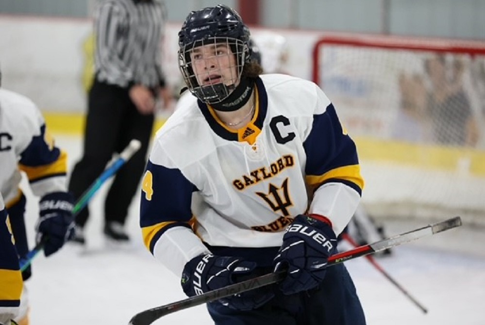 Gaylord’s Gage Looker has returned to the ice this season only a few months after a serious knee injury. 