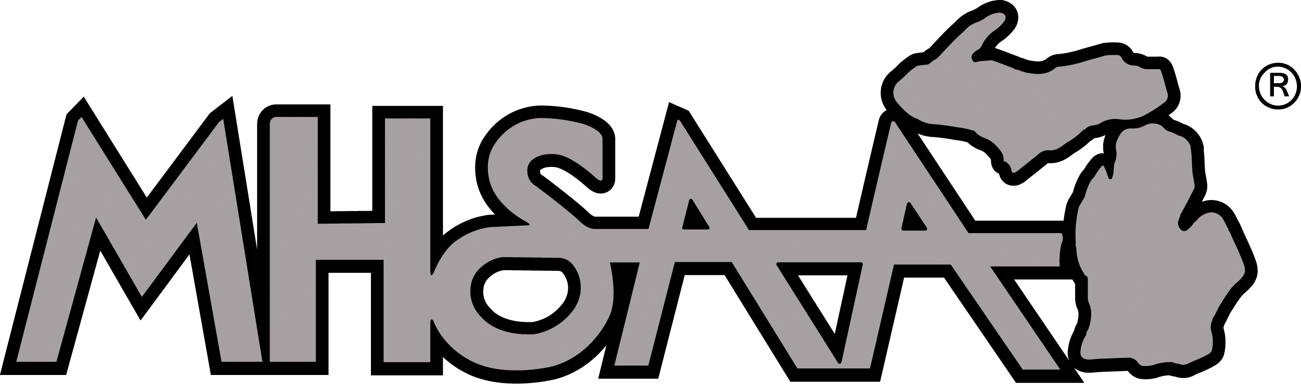 MHSAA - Black Outline - Gray Fill