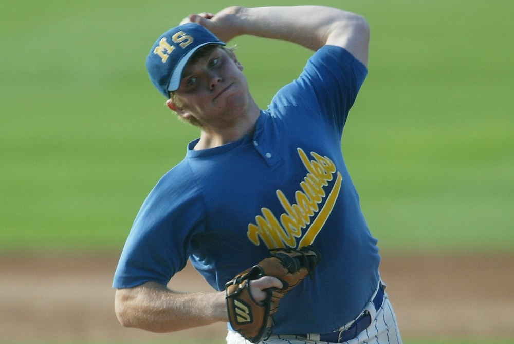 Morley Stanwood’s Nate Wernette makes his move toward the plate during the 2003 Division 3 Final against Blissfield. 