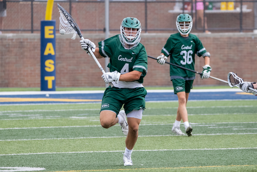 Forest Hills Central’s Crandall Quinn advances the ball during his team’s Division 2 championship win Saturday. 