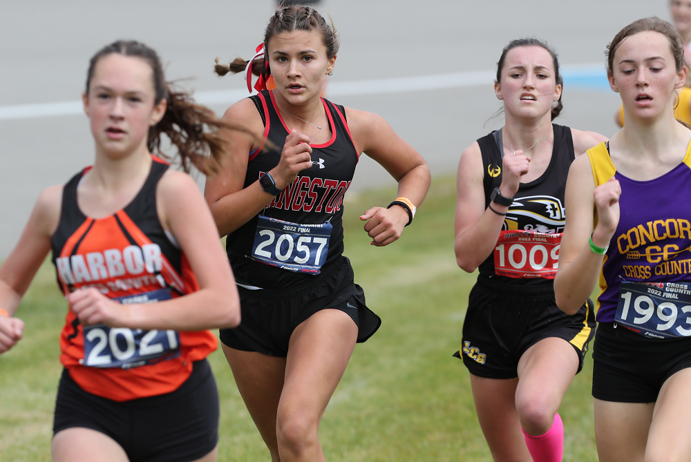 Kingston's Gracy Walker (2057) pushes down the stretch during last season's LP Division 4 Final at Michigan International Speedway.