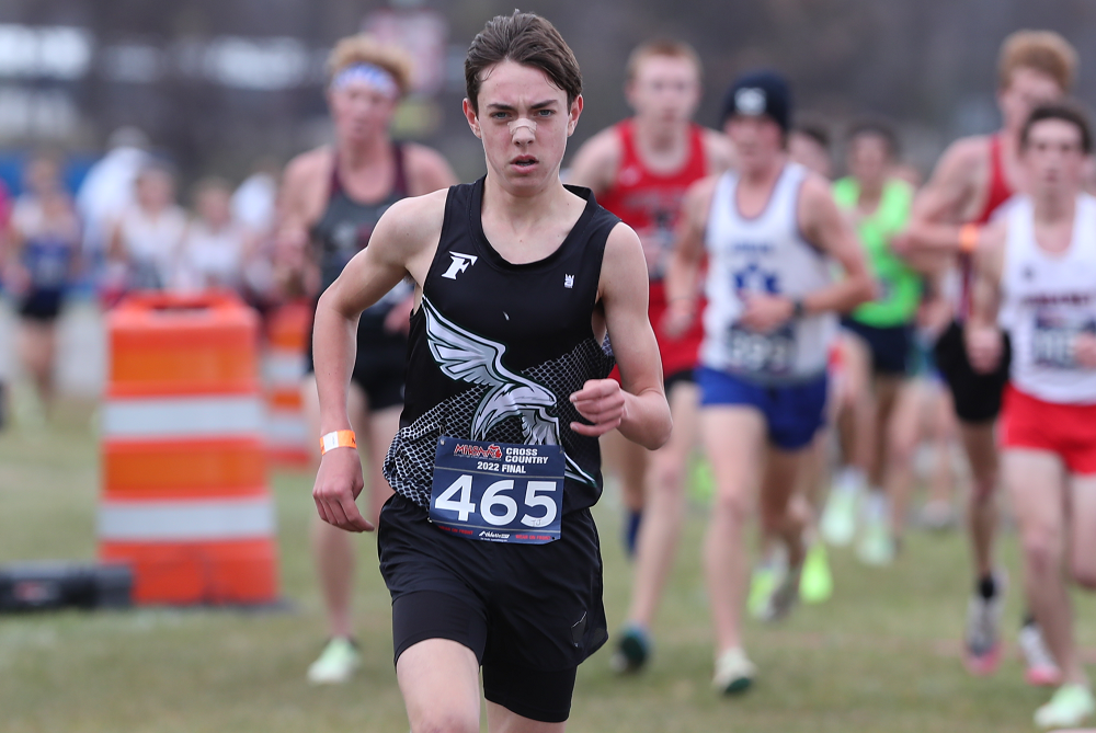 Freeland's TJ Hansen leads a pack during last season's LPD2 Final at Michigan International Speedway. 