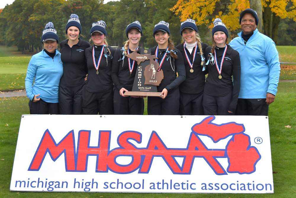 Lansing Catholic celebrates its first Finals team championship since 2010 on Saturday.
