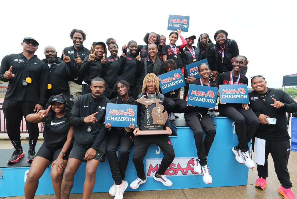 Oak Park celebrates its latest LP Division 1 team championship Saturday at East Kentwood.