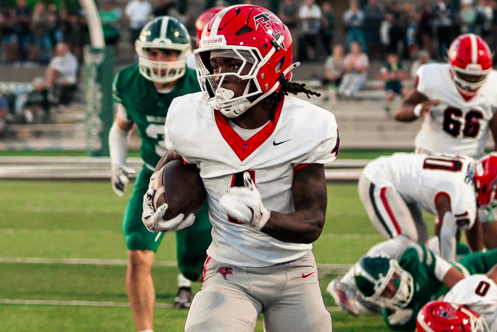 East Kentwood's Ahman Edmonds bursts into the open during his team's Week 3 win over Jenison.