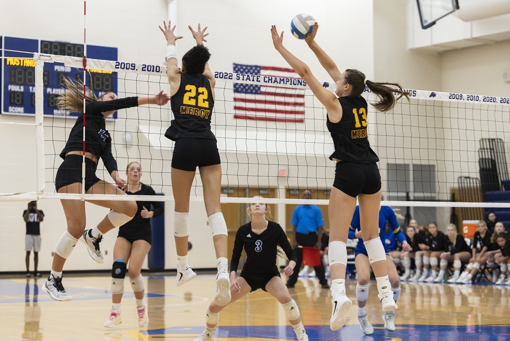 Bloomfield Hills Marian and Farmington Hills Mercy faced off last week for the first time this season. 