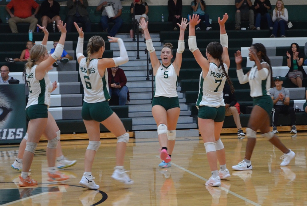 Atlanta players celebrate during a match this season.