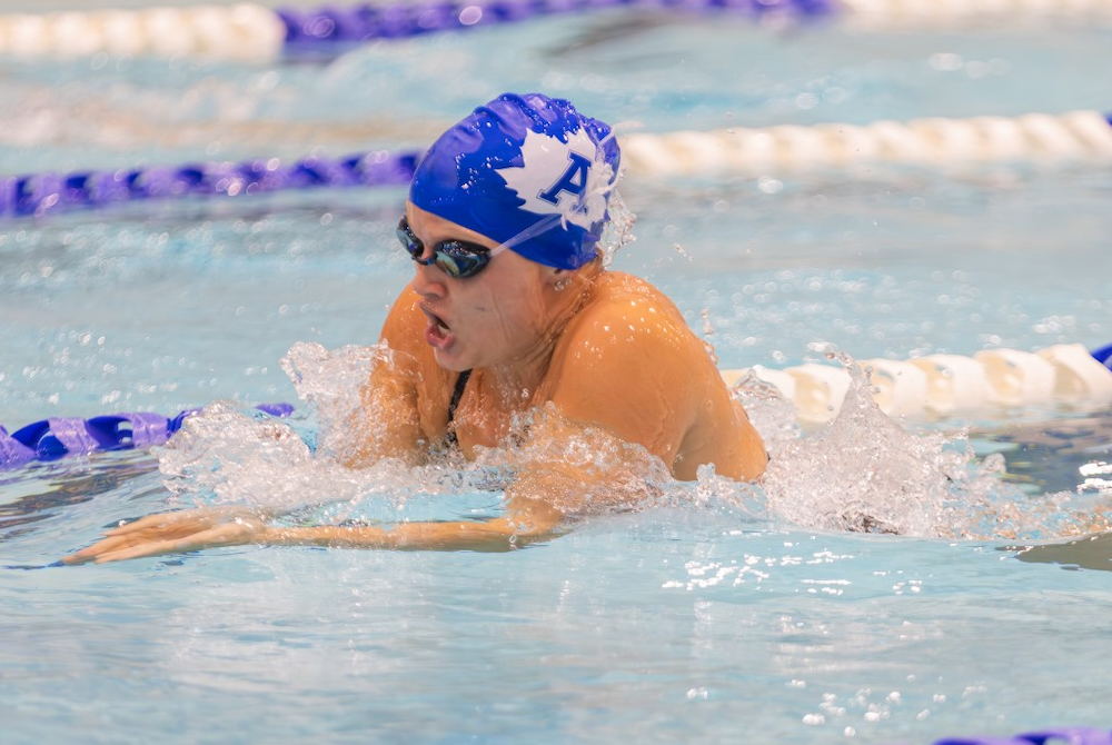 Ella Salenbien swims a race this past season.