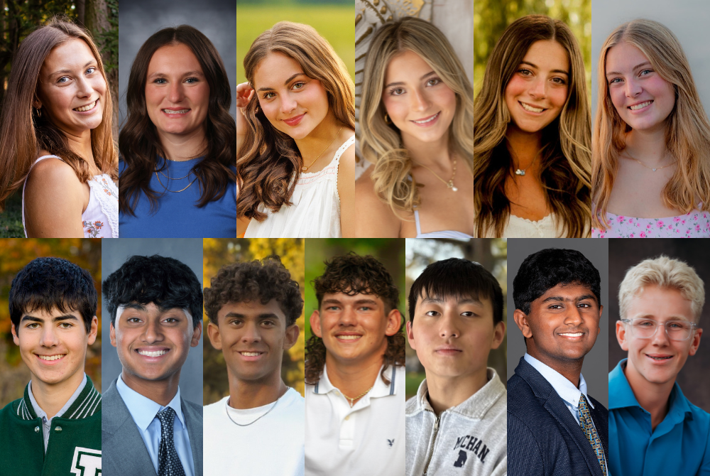 This is a collage of Class A Scholar-Athlete Award winners' headshots for 2026.