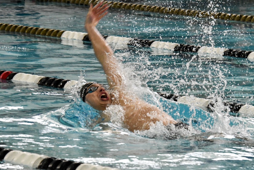 Birmingham Seaholm’s Elliot Rijnovean swims to a championship in the backstroke at last year’s LP Division 2 Finals. 