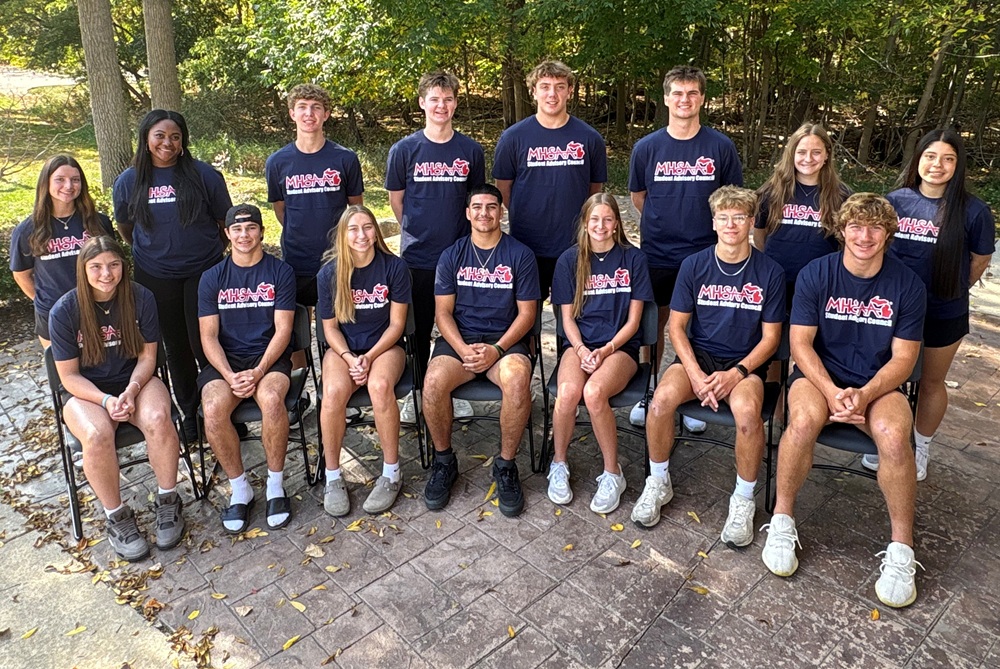The 2025-26 MHSAA Student Advisory Council.