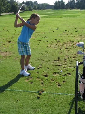 Brody made golf her main game during junior high. 