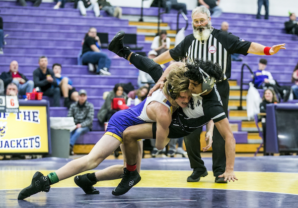 Another Greenville grappler takes down an opponent.