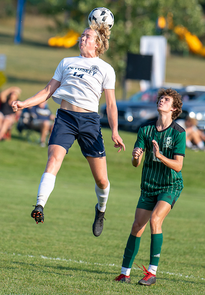Squires elevates again, this time on the soccer pitch against Traverse City West.