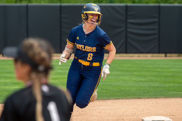 Gaylord’s Alexis Kozlowski rounds second base during her home run.