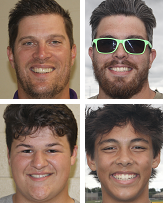 Clockwise, from top left: Schoolcraft football coach Nathan Ferency, Schoolcraft boys soccer coach Jeremy Mutchler, soccer player Jack Curtis and football player Jake Bailey.