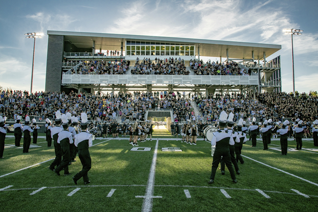 The band performs at Holland West Ottawa's athletics complex.