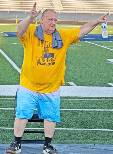 The Niles athletic department and sports boosters held the pep rally to introduce the 2025 fall sports teams and honor longtime Niles' No. 1 fan Johnny Morrison.