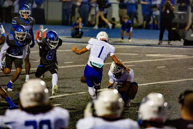 Hassan steps into his winning kick.