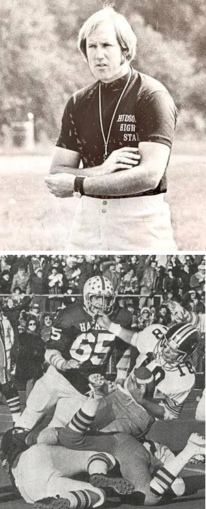 Tom Saylor, top, was the longtime coach of the Tigers dynasty, while Tim Decker (18) was among standouts during the streak.