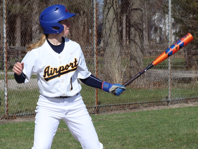 Villarreal steps to the plate as a member of Carleton Airport’s junior varsity baseball team. 