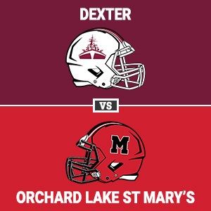 Dexter & Orchard Lake St. Mary's helmets