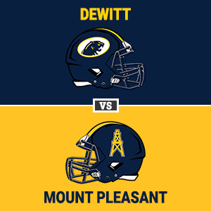 DeWitt & Mount Pleasant helmets