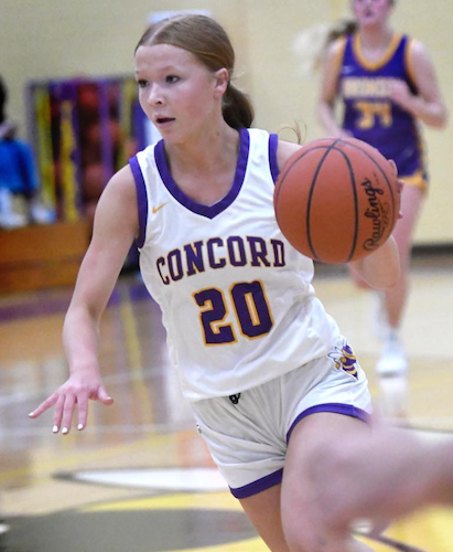 Lehman brings the ball upcourt.