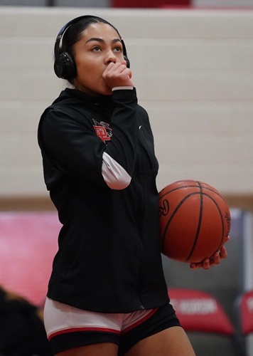 Turner warms up prior to a game.
