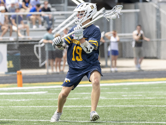 Hudsonville’s Mason Weber looks to pass.