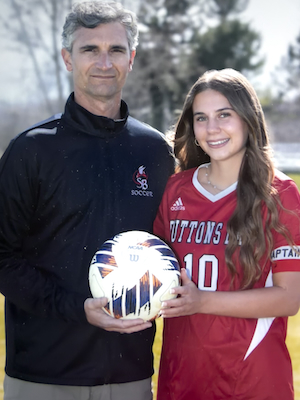 Megan U’Ren, right, and her father and coach Randy. 