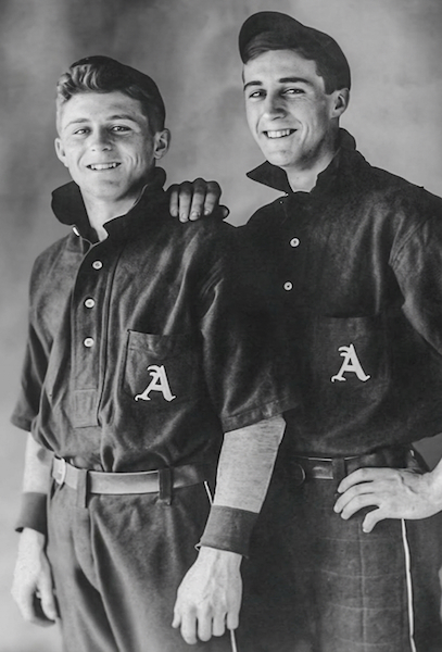 Brothers Roy and Loyd Fox pose for a photo together in 1911. 