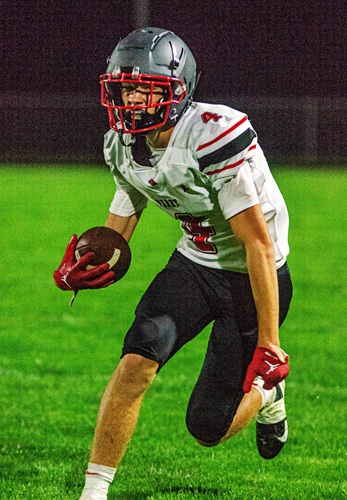 Rockafellow makes a move up field, also last season. 