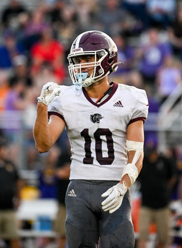 Hutchinson wears the maroon and white of the Panthers.